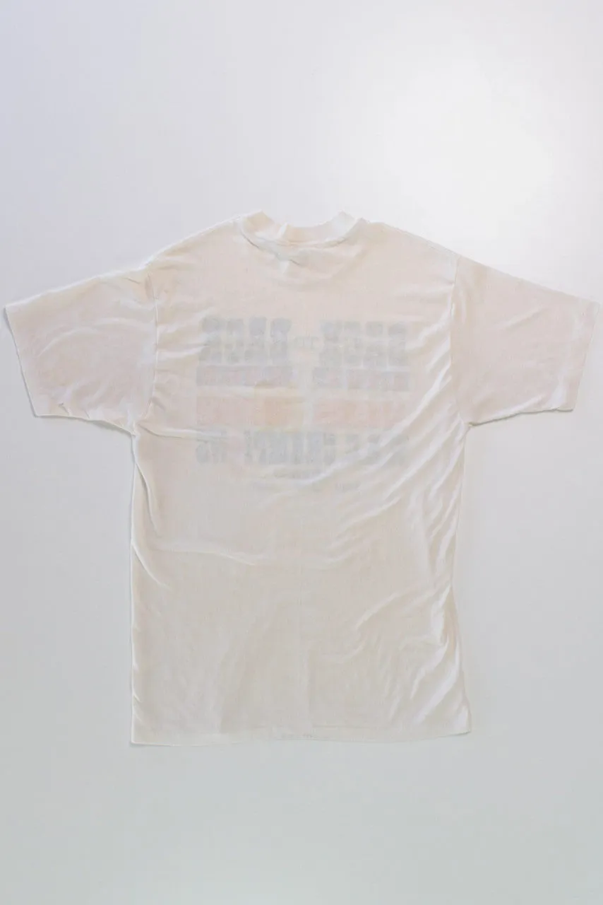1989-1990 Colorado State Basketball Single Stitch T-Shirt