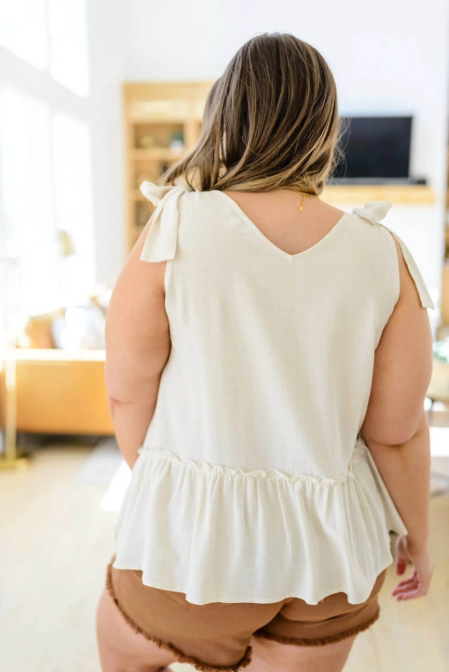 Andree By Unit - All Tied Up Peplum Tank