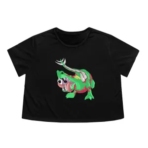 Crawnawsome Women's Flowy Cropped Tee