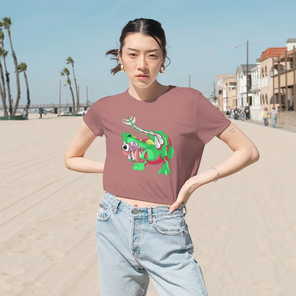 Crawnawsome Women's Flowy Cropped Tee