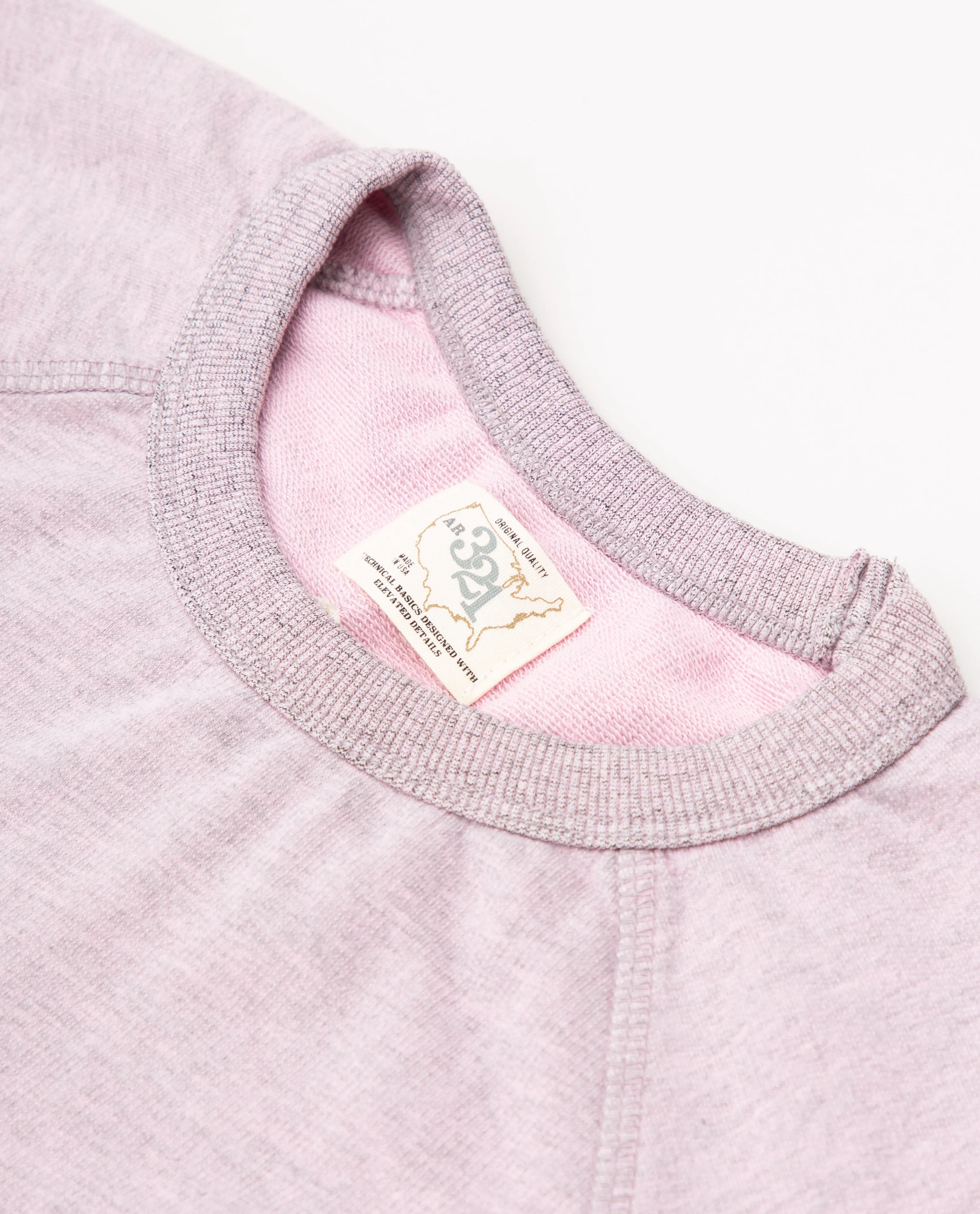 Crew Neck Sweatshirt Powder Pink