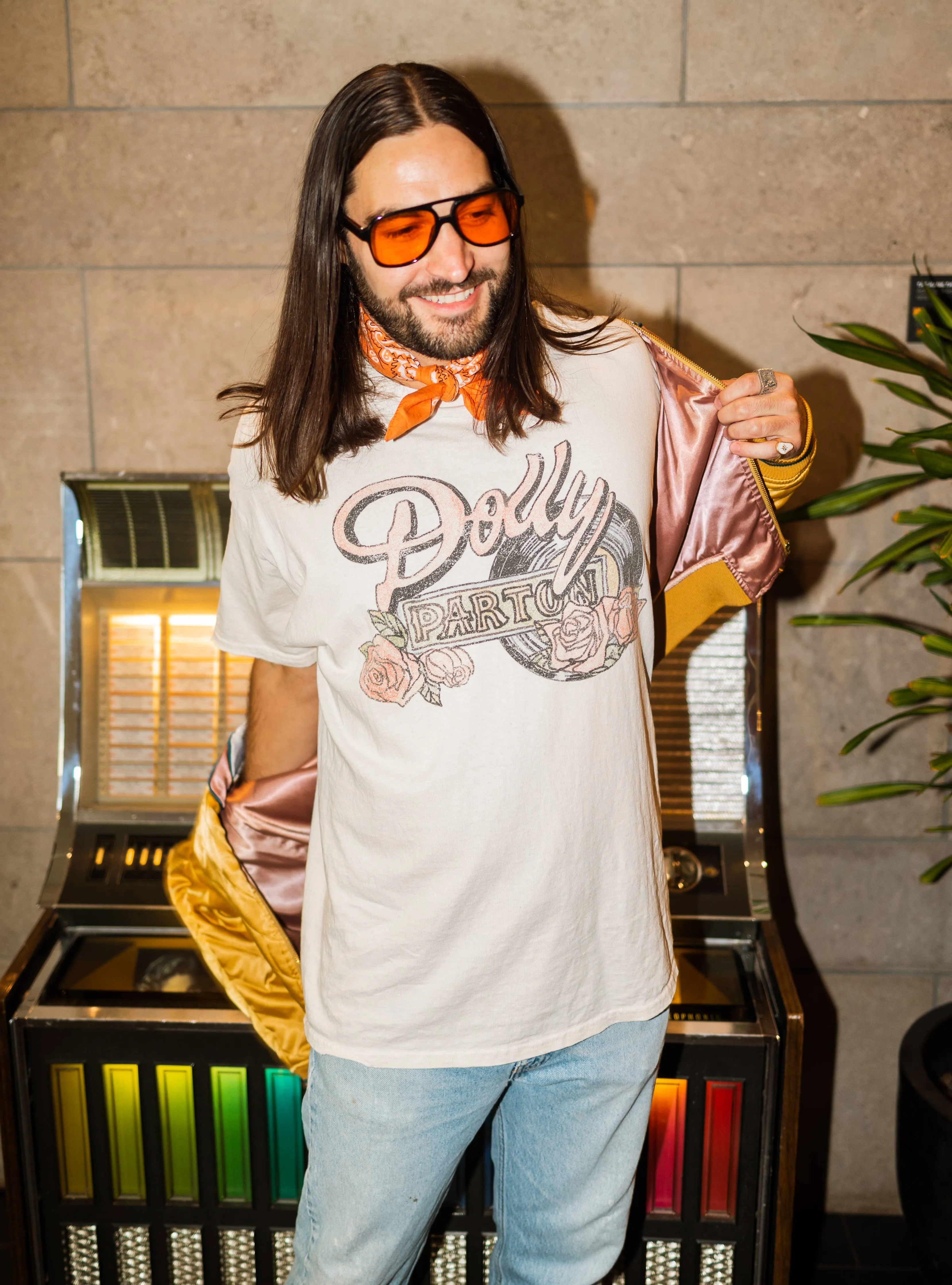 Dolly Parton Rose Record Graphic Tee