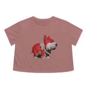 Red Dog Women's Flowy Cropped Tee