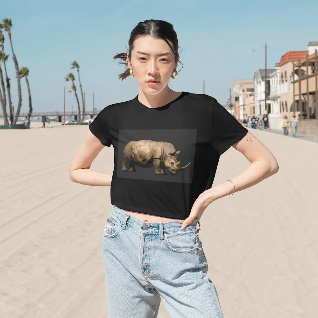 Rhino Women's Flowy Cropped Tee