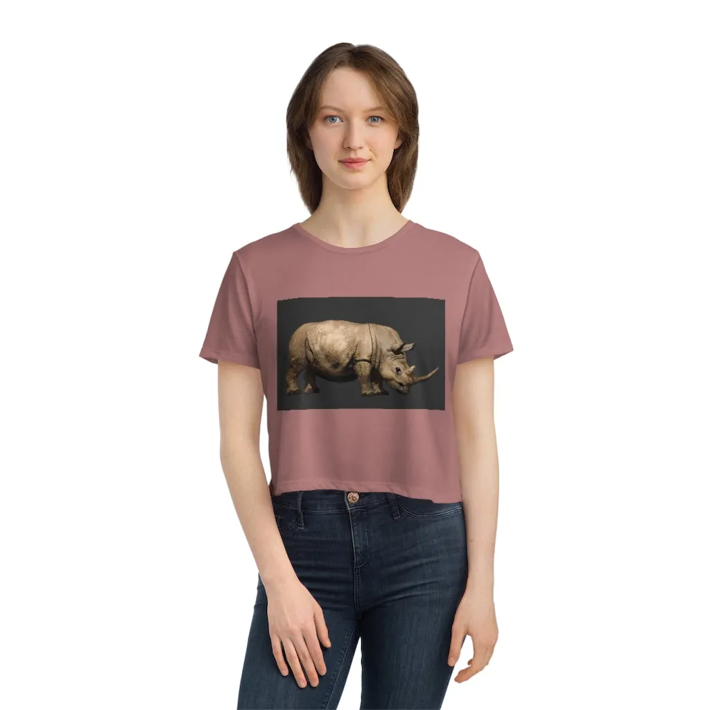 Rhino Women's Flowy Cropped Tee