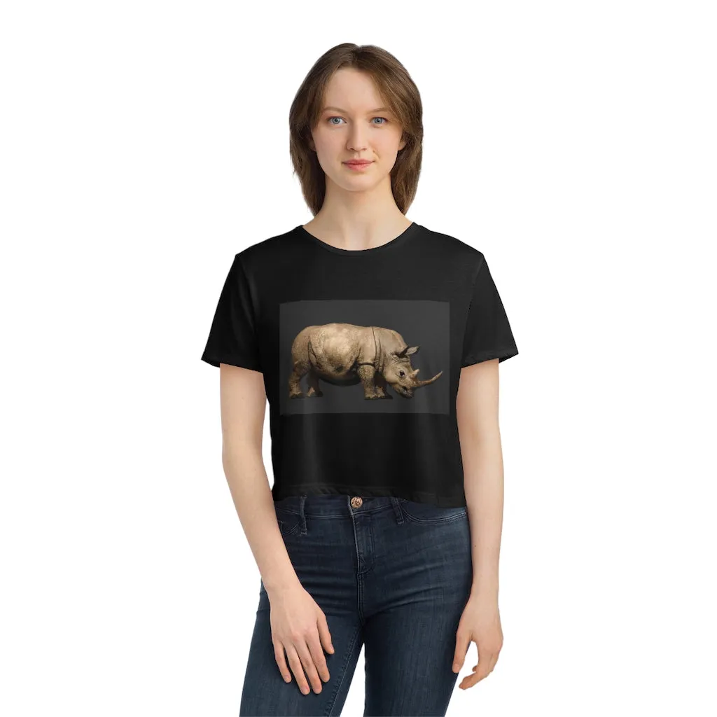 Rhino Women's Flowy Cropped Tee