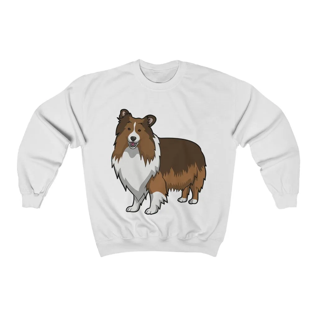 Shetland Sheepdog Unisex Heavy Blend™ Crewneck Sweatshirt, 6 Colors, Polyester/Cotton, Loose Fit, FREE Shipping, Made in USA!!