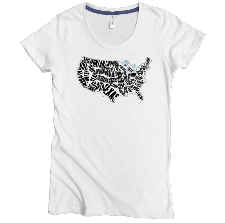 US States Graphic Tee