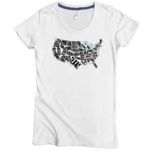 US States Graphic Tee