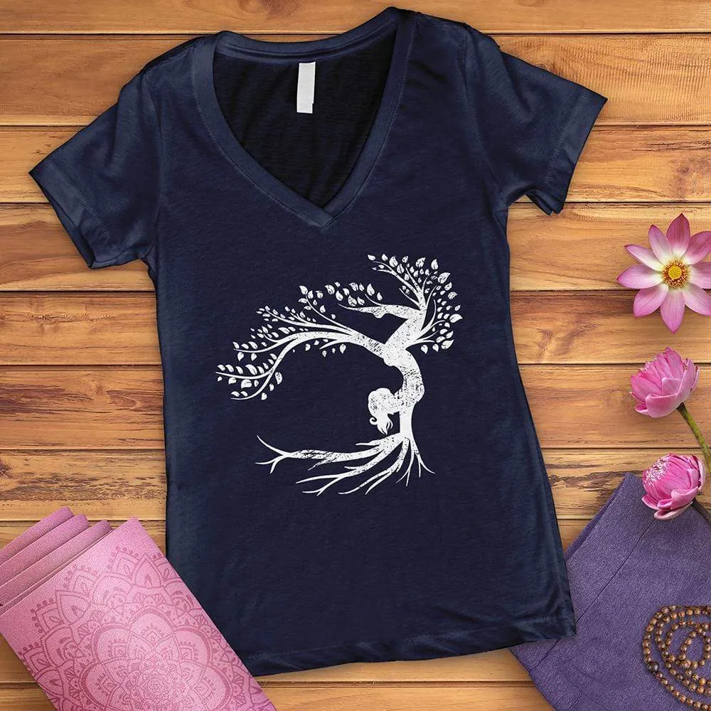 Vrikshasana Zen V-Neck Tee